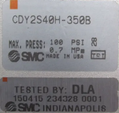NEW SMC CDY2S40H-350B RODLESS CYLINDER CDY2S40H350B