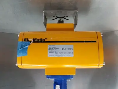 USED EloMatic F0200U Pneumatic Valve Actuator w/Deval 50030141 Valve Body