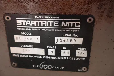 1989 CLAUSING STARTRITE HB250A Saws | MD Equipment Services LLC (17)