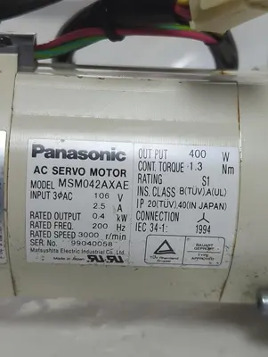 Used PANASONIC MSM042AXAE Industrial Controls Ohio US | Surplus Asset Holdings #1445211