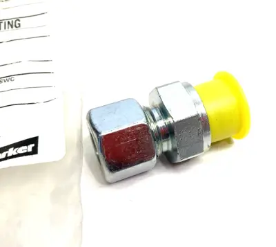 USED PARKER ERMETO DIN MALE STUD ADAPTER TUBE FITTING