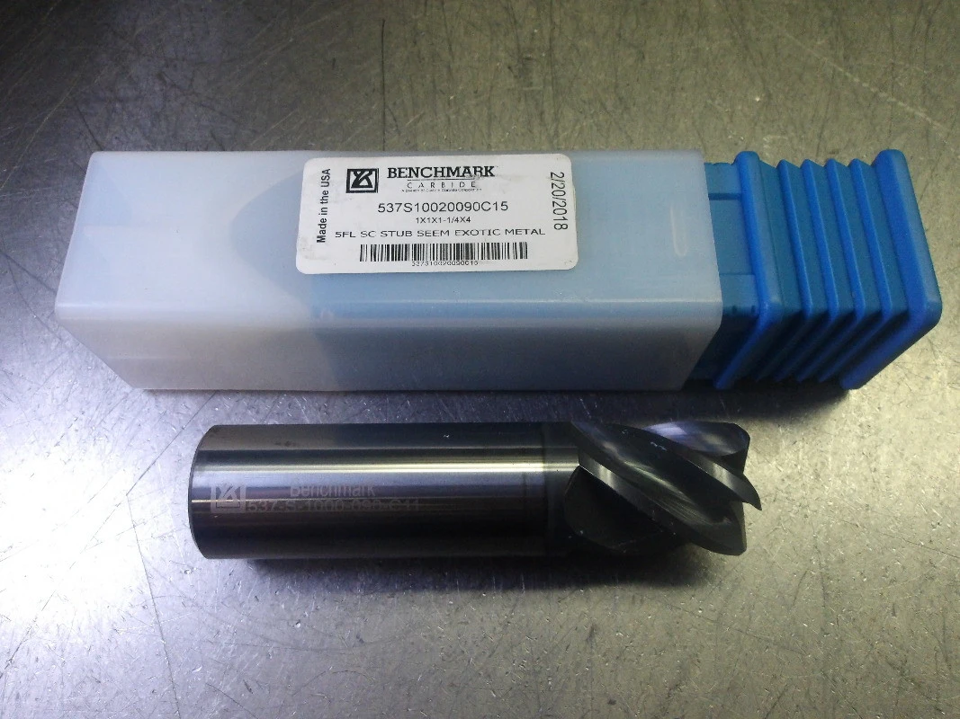 Benchmark 1" 5 Flute Carbide Variable Helix Endmill 537S10020090C15 (LOC3647)