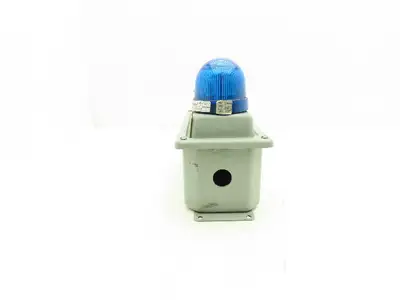 Federal Signal Indicator Light Enclosure Red Green Blue 4"x10"x 4" 24V AC/DC