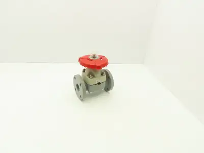 Asahi V14MHCEFA040 Diaphragm Pinch Valve 1-1/2" Flanged CPVC EPDM 150psi