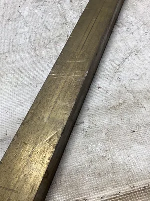 C332/ C342 Machined Brass; Lathe Stock Bar;  51 3/4″ X 2″ Square Brass Bar