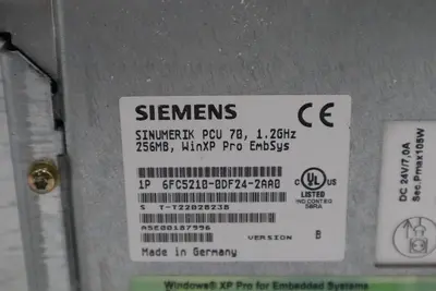 Siemens SINUMERIK 6FC5210-0DF24-2AA0 PCU 70, 1,2GHz STOCK 1383C