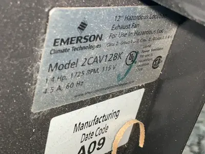 Used EMERSON 2CAV12BK Miscellaneous MRO Ohio US | HGR 24 #1445976