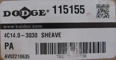 NEW DODGE 115155 SHEAVE 4C14.0-3030