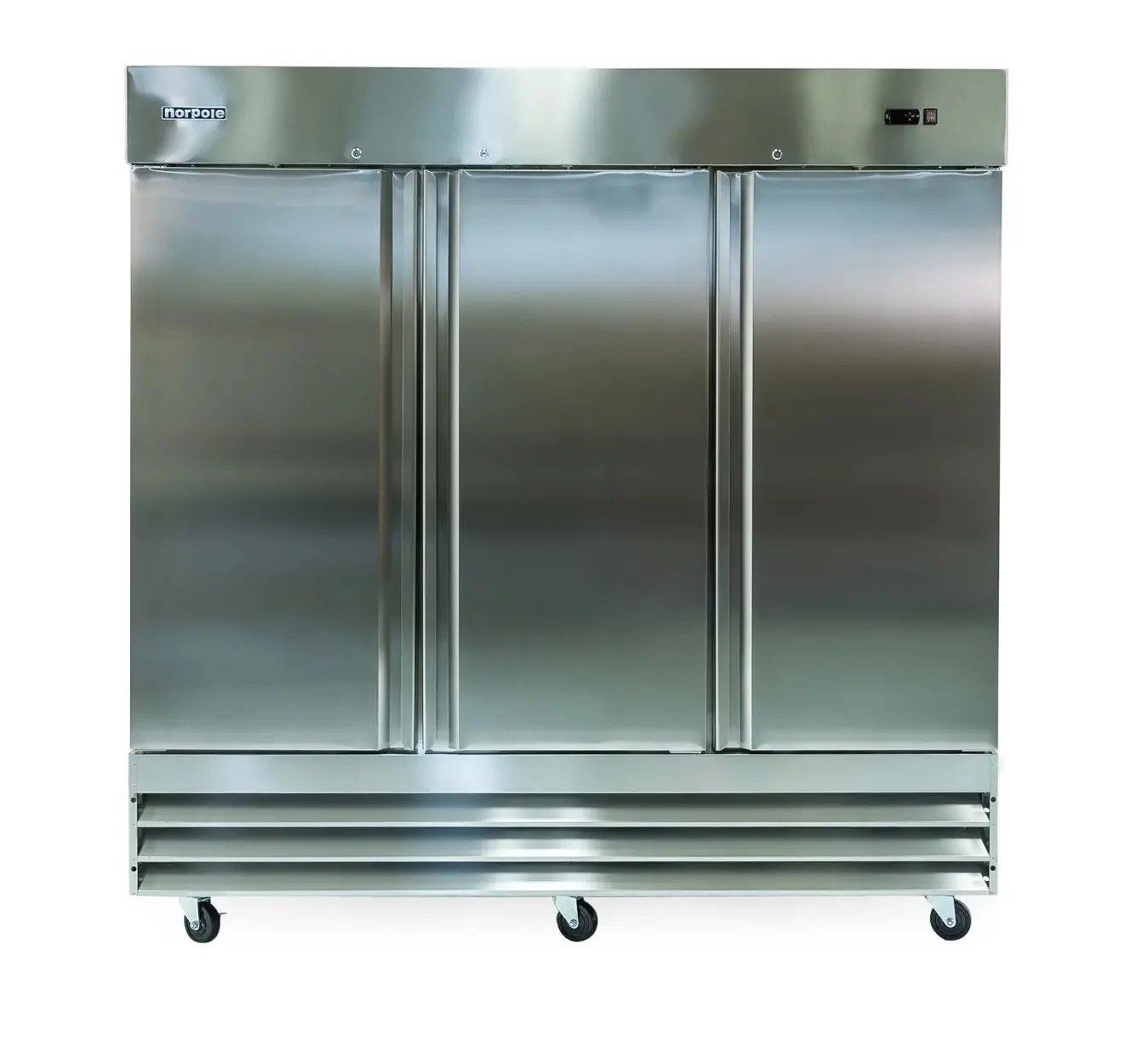 Magic Chef 81 IN. W 72 CU. FT. 3-DOOR COMMERCIAL REFRIGERATOR IN STAINLESS STEEL