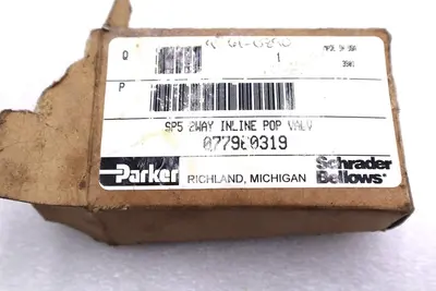 NEW IN BOX PARKER 077980319 SP5 2WAY INLINE POP VALVE #L-584