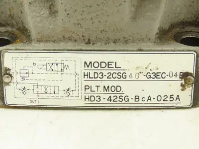Toyo-oki HLD3-2CSG40-G3EC-04B Directional Solenoid Valve HD3-42SG-BcA-025A 120V