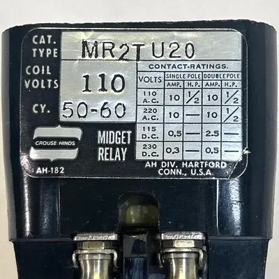 New | in-Stock CROUSE HINDS MR2TU20 Miscellaneous Equipment (Electrical & Power) Ohio US | Surplus Asset Holdings #1210192