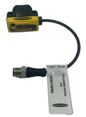 NEW BANNER ENGINEERING QS30LPQPMA POLARIZED BEAM W/HARDWARE