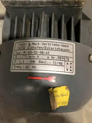 Sager & Mack M-40-32-98-45 1.1kW PP Magnetic Drive Pump 200LPH 2″ X 2-1/2″