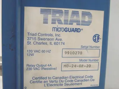 USED TRIAD CONTROLS INC MG-24-OF-20