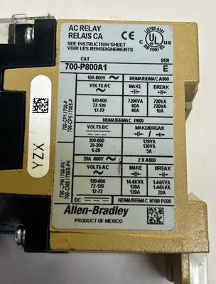 Used ALLEN-BRADLEY 700-P800A1 Miscellaneous Equipment (Electrical & Power) | Surplus Asset Holdings #1190311