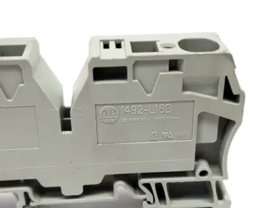 1492-L16D | Allen Bradley  Spring Clamp Terminal Block 16mm Gray LOT OF 4 - New Other
