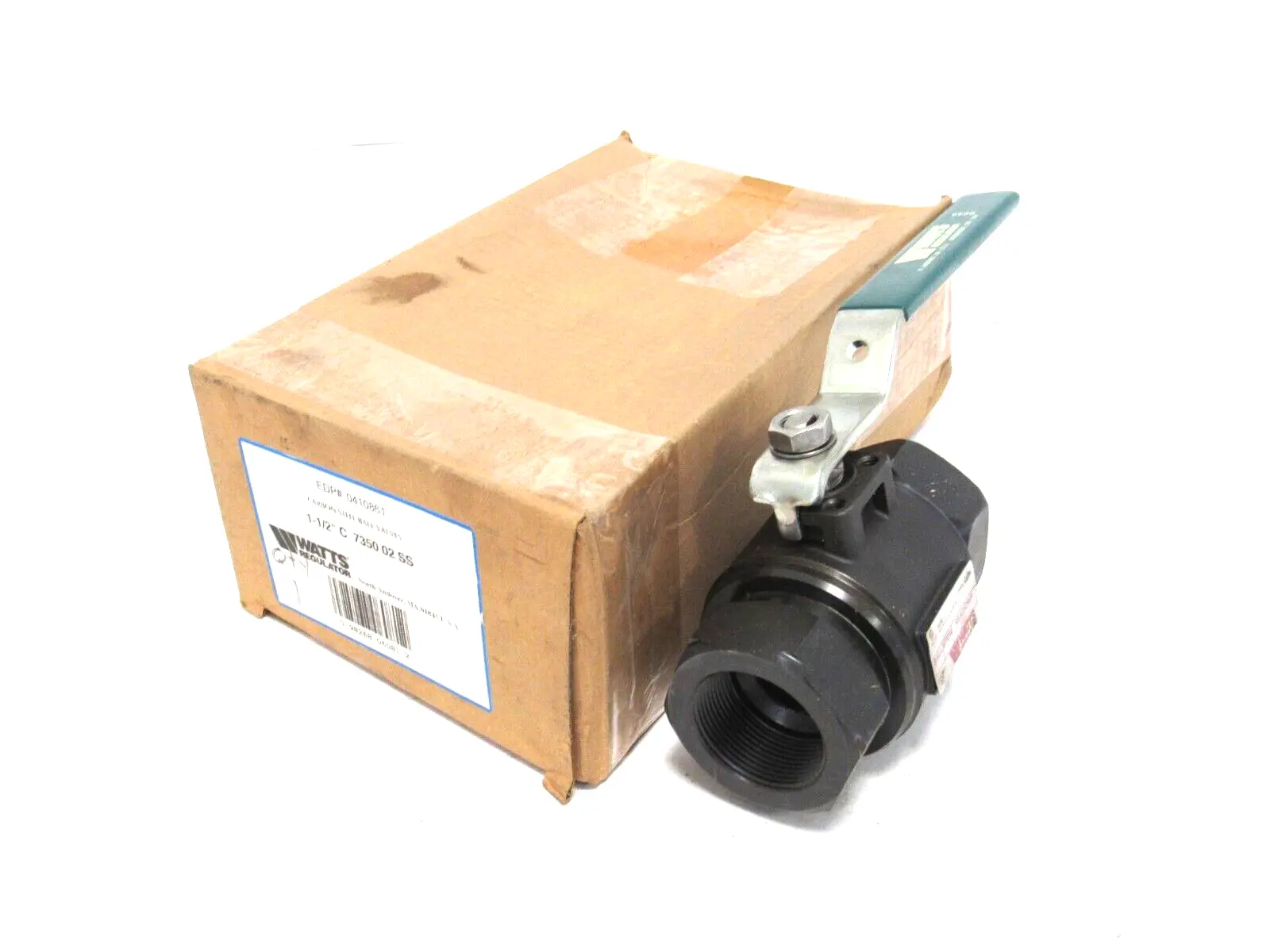 NEW WATTS 1-1/2"-C-7350-02-SS BALL VALVE 0410861 C7350