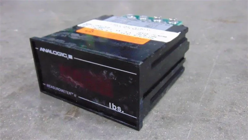Analogic AN-25M05-T-P-1-XX-1-X-X Measurometer II Digital Indicator Used