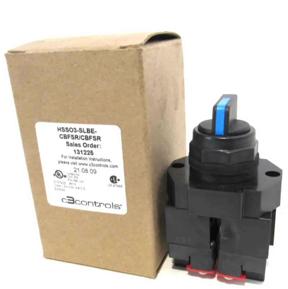 NEW C3 CONTROLS HSS03-SLBE-CBFSR/CBFSR SELECTOR SWITCH 13122 HSS03SLBECBFSRCBFSR