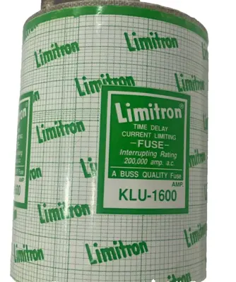 NEW BUSSMANN LIMITRON KLU-1600 TIME DELAY FUSE KLU1600