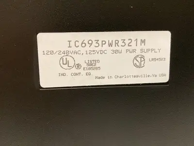 Used GE FANUC IC693PWR321 Power Supplies Ohio US | Surplus Asset Holdings #1207220