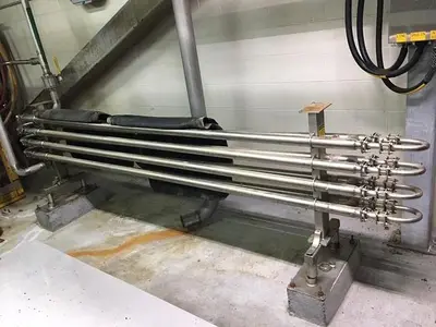 Spray dryer 7,000 lbs. Per hour evap. V-bottom dryer three nozzles #3653507