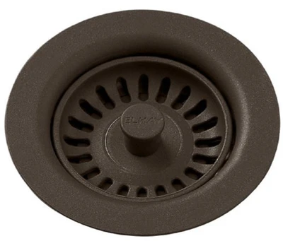 Elkay LKQS35CN Polymer Drain Fitting w/ Removable Basket Strainer, Chestnut [New]