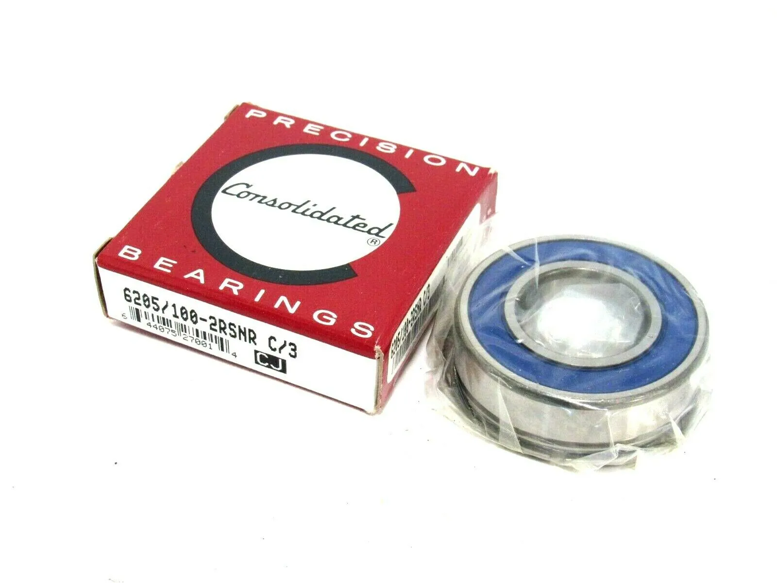 NEW CONSOLIDATED 6205/100-2RSNR BALL BEARING 62051002RSNR C/3