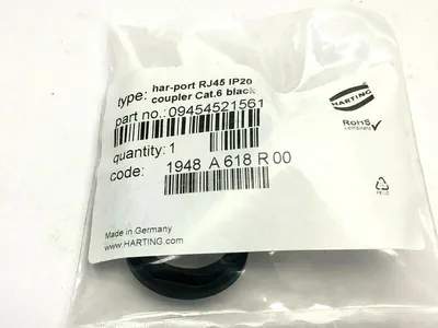 09454521561 | Harting  Har-Port RJ45 Coupler Cat 6 Black - New