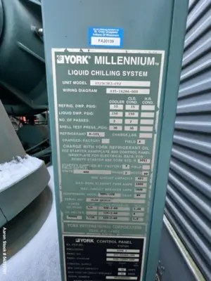 Used YORK MILLENNIUM Chillers Illinois US | Aaron Equipment #1269466