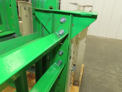 18-1/2"W Conveyor Leg Stationary Floor Support GREEN 19-1/4" to 31"H