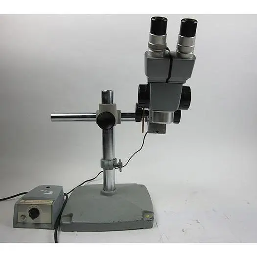 American Optical Binocular Microscope Cycloptic 56 Microscope Series w/ 651 Transformer Illuminator AO