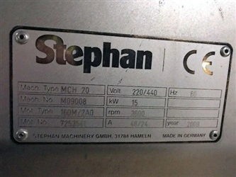 Used STEPHAN _UNKNOWN_ Homogenizers Connecticut US | DMC Industries #1281557