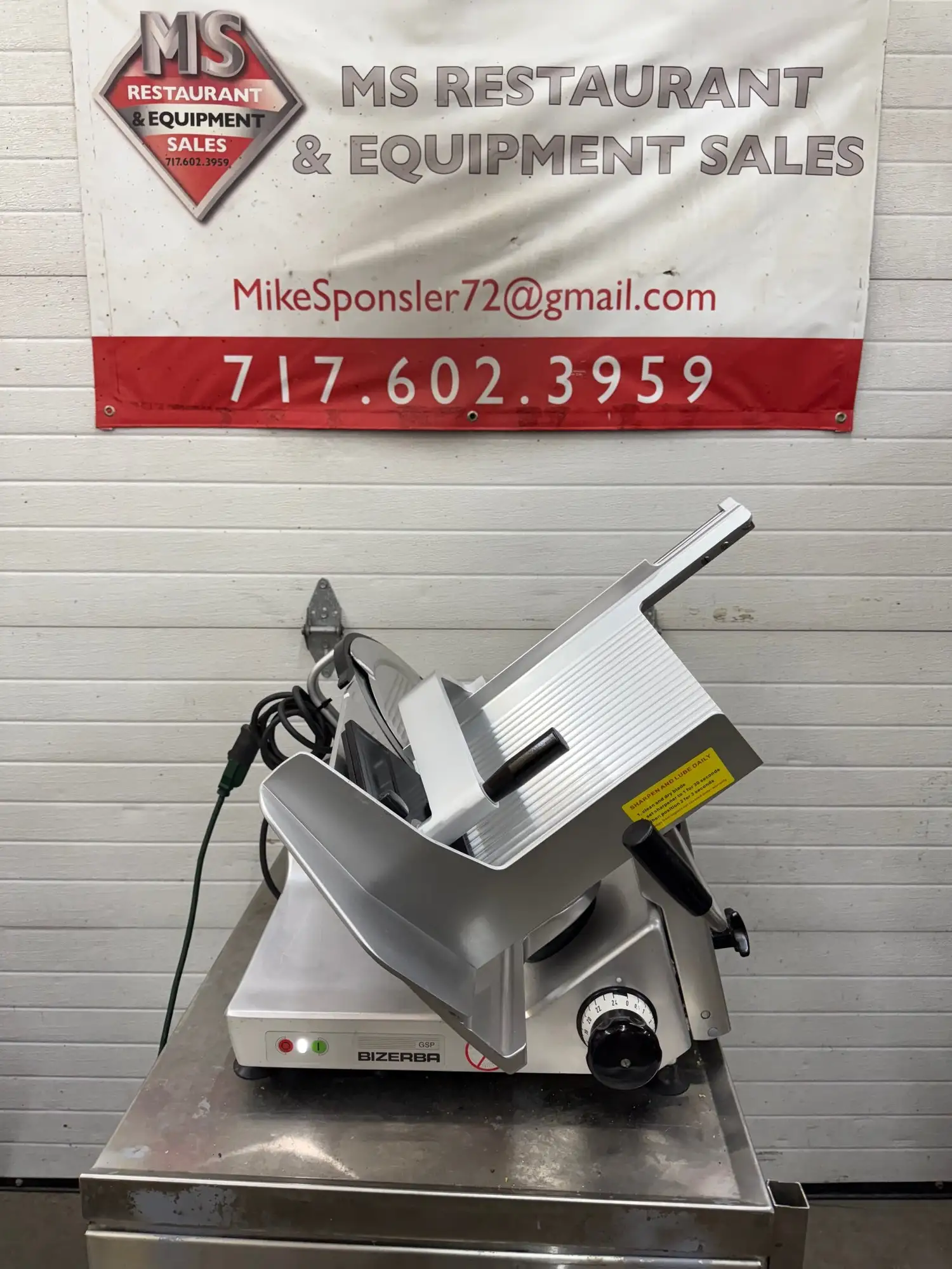 Bizerba GSPH 2015 Manual Deli Meat & Cheese Slicer Refurbished, Tested, Working!