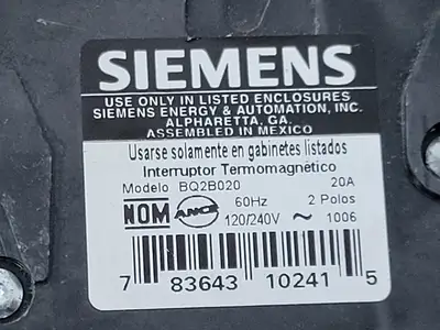 USED SIEMENS BQ2B020