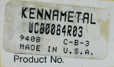 NEW KENNAMETAL WC80084R03 TOOL HOLDER 310-03101-00