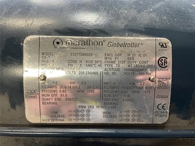 7.5 HP Bell & Gossett Series 1510 Water Pump