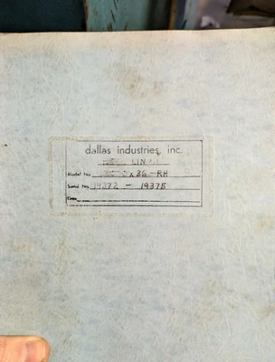 USED DALLAS DPR-20,000 X 36 R.H.