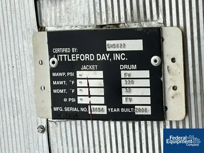 USED DAY 141 Cu Ft Day Nauta Dryer, 304 S/S, Model MBX-1410