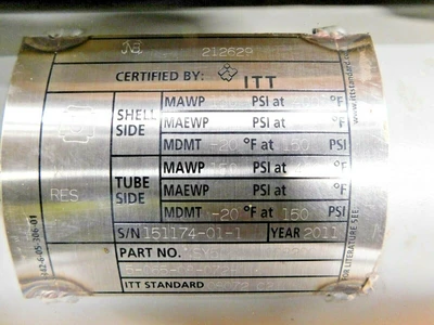 New | in-Stock ITT SY506500008200 Heat Exchangers Ohio US | Equipment Recovery Corp. #1331126