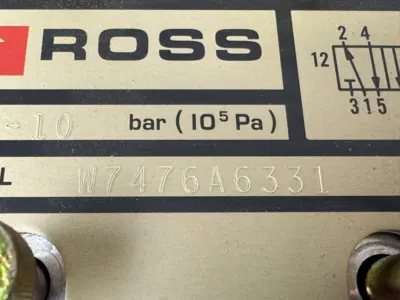 NEW ROSS W7476A6331Z SOLENOID VALVE 110-120V 50/60HZ W7476A6331
