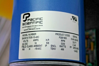 Used Pacific Scientific BA3616-7035-10-48C D.C. Motors California US | Davliegogo LLC #1705549