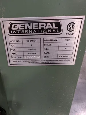 General Band Saw 90-240M1 2Hp Single Phase