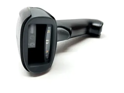 USED KEYENCE HANDHELD WIRELESS CODE READER, STANDARD, RED LIGHT SOURCE