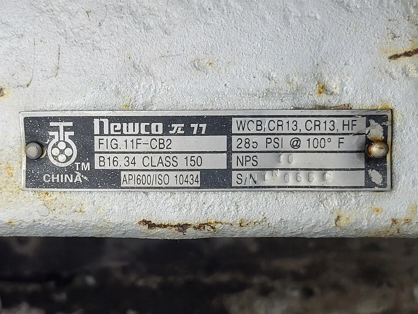Used NEWCO 11F-CB2 Valves/Fittings British Columbia CA | Lenmark #255449