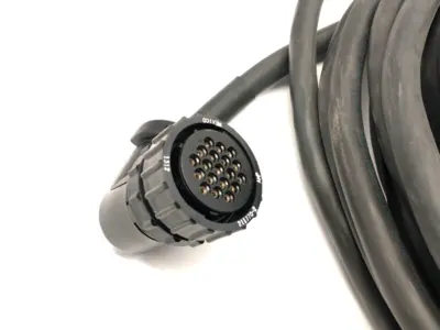 Double Ended Control Cable/Cordset, AMP 211770-2 Female To Female 19 Pin, 30FT - Used