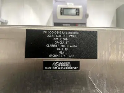 (7) GEA Westfalia SSI 300-06-772 vegetable protein clarifier centrifuges, 316SS.