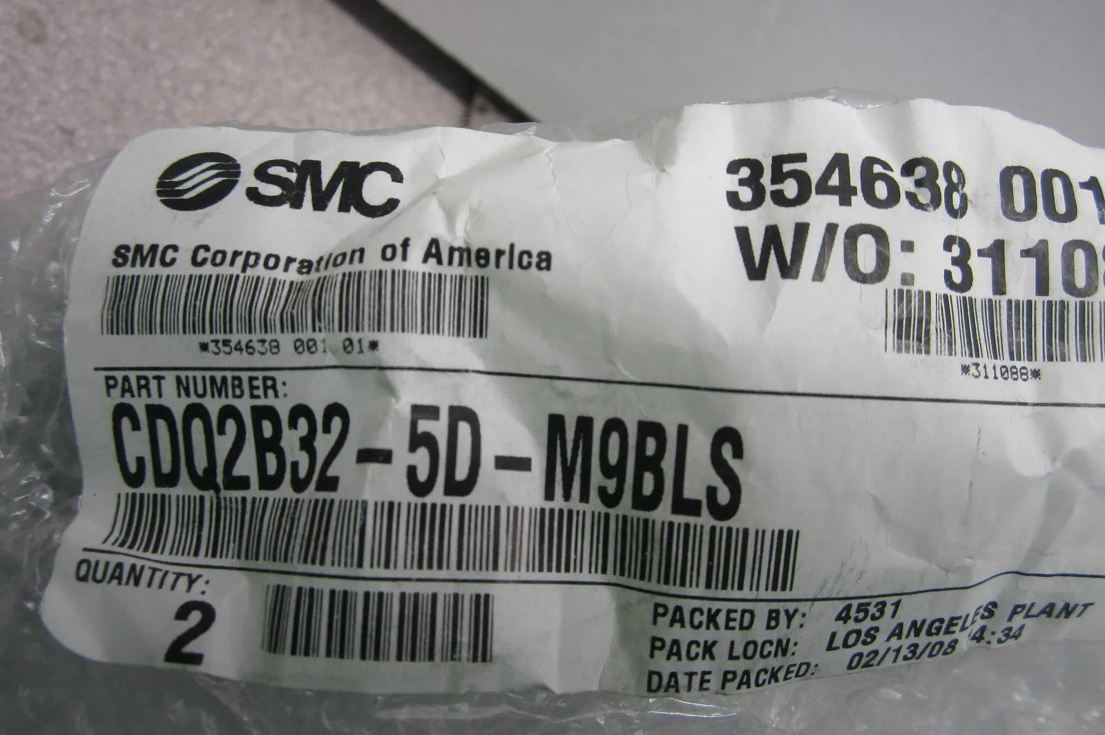 NEW SMC CDQ2B32-5D-M9BLS CYLINDER CDQ2B325DM9BLS