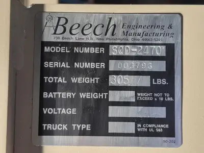 USED BEECH SQD-2470
